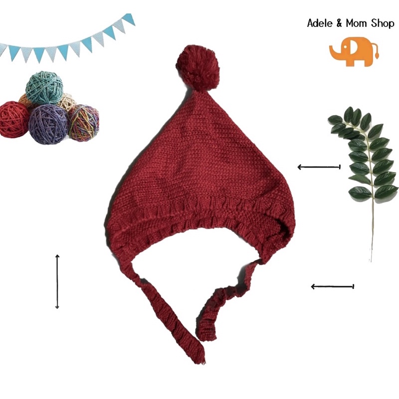 หมวกไหมพรม-size-50-60cm-free-size-ไม่มีตำหนิ