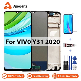 อะไหล่หน้าจอสัมผัสดิจิทัล LCD แบบเปลี่ยน สําหรับ Vivo Y31 2020 V2036 Y31