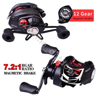 โลหะ รอกหยดน้ํา รอก PROBEROS fishing reel รอกตกปลา อัตราทดเกียร์ 7.2: 1 ขนาดลูกปืน 3+1 แรงลากสูงสุด 10 กิโลกรัม รอก