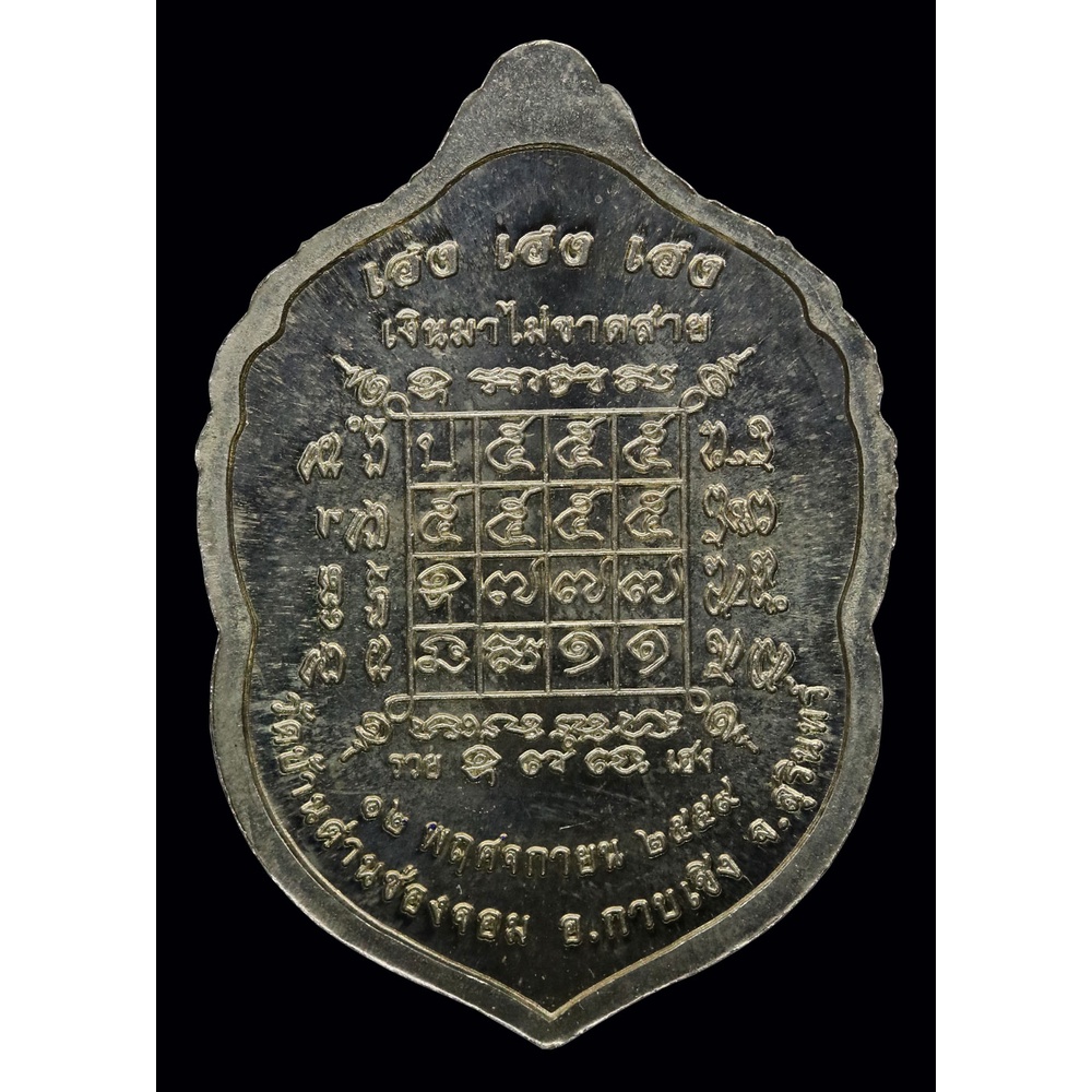 เหรียญเสมาลายไทย-หลวงปู่เฮง-ปภาโส-อัลปาก้าหน้ากากทองฝาบาตร