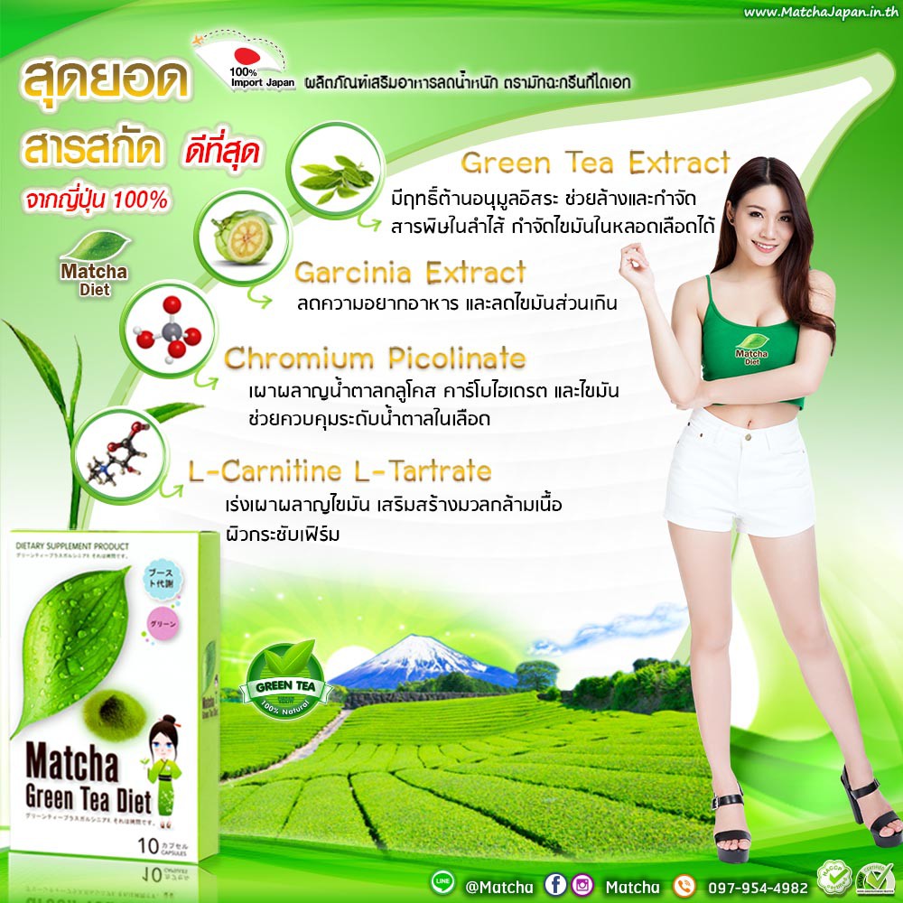 ส่งฟรี-ส่งไว-matcha-green-tea-diet-ลดน้ำหนัก-ชาเขียวญี่ปุ่น-10-แคปซูล-x-4-กระปุก-แถม-2