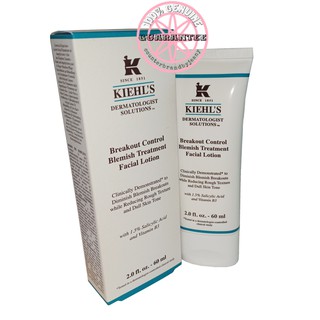 แท้ป้ายไทย EXP07/25 KIEHLS Breakout Control Blemish Treatment Facial Lotion 60mL