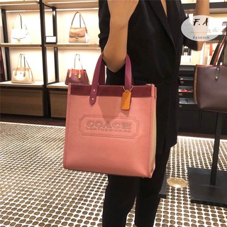 พร้อมส่ง F.A ว่าแท้100% COACH 1093 Field30 Tote Shoulder Womens Bags Womens Crossbody Bags Handbags Shopping Bags Pink