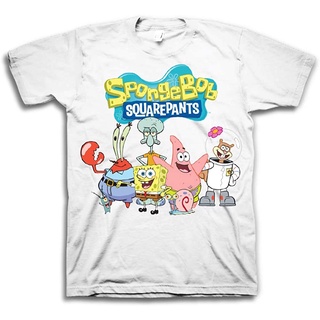 【🔥🔥】100%cotton เสื้อยืดผู้ชายแฟชั่น Mens Spongebob Squarepants Shirt - Spongebob Tee - Classic Swag T-Shirt men เสื้อ