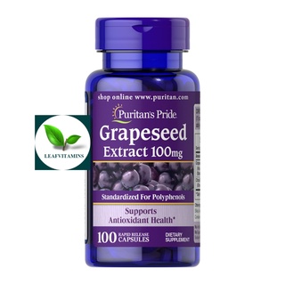 ภาพหน้าปกสินค้าPuritan\'s Pride Grapeseed Extract 100 mg /100 Capsules (เกรฟซีด) ที่เกี่ยวข้อง