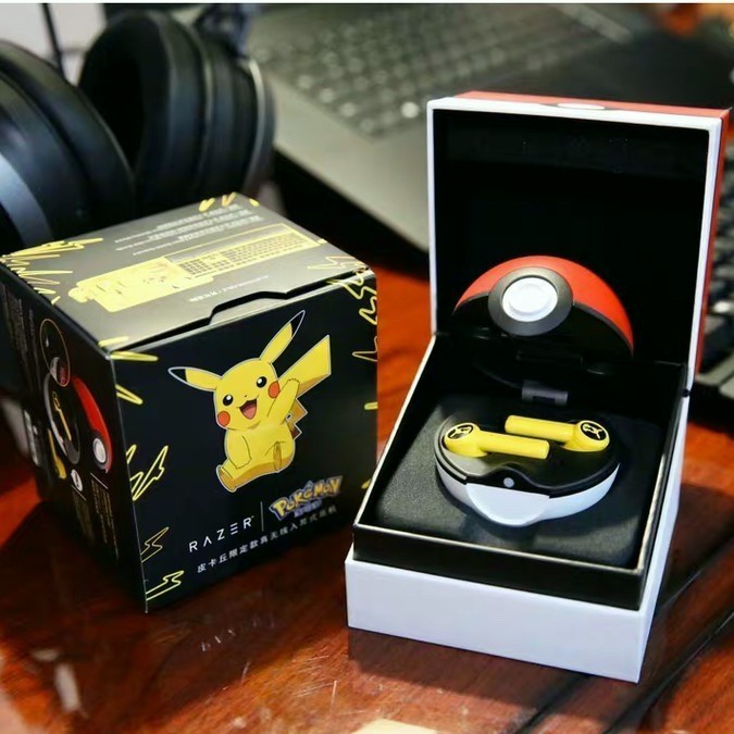 ร้านค้าในพื้นที่-แท้100-หูฟัง-razer-hammerhead-pokemon-pikachu-true-wireless-headset-bluetooth-headset-หูฟังไร้สาย