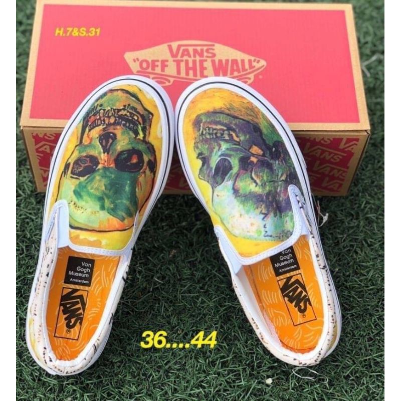 พร้อมกล่อง-vans-slip-on-กะโหลก-สินใหม่