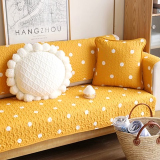 1 pcs🍍ผ้าคลุมโซฟา ส้ม เล็กสด ผ้าหุ้มโซฟา กันลื่น 1/2/3 ที่นั่ง สำหรับตกแต่งบ้าน มีจำหน่ายทุกฤดูกาล Cotton Sofa Cover