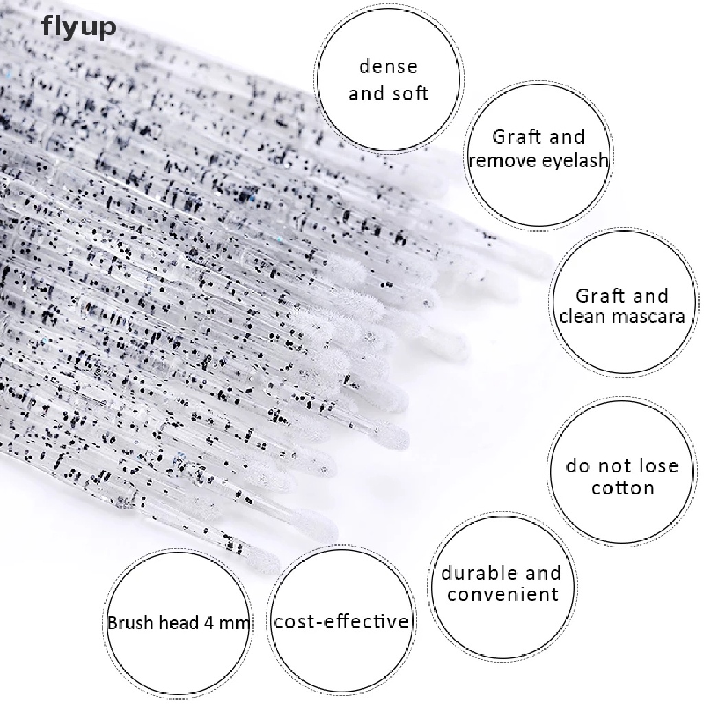 flyup-แปรงปัดขนตา-ไมโครบรัช-คริสตัล-เครื่องมือต่อขนตา