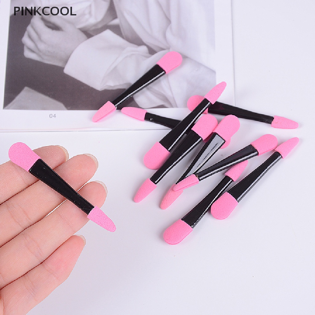 pinkcool-10-ชิ้น-ใช้แล้วทิ้ง-สองด้าน-อายแชโดว์-แอพพลิเคชั่น-ฟองน้ํา-แปรงแต่งหน้า-ความงาม