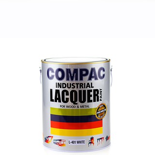 COMPAC สีพ่นอุตสาหกรรม (แลคเกอร์ ไนโตรเซลลูโลส) สำหรับงานตกแต่งพื้นผิวไม้และโลหะ ขนาด 1/4 แกลลอน