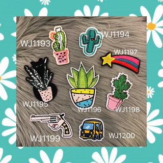 DIY Patches Embroidery ตัวรีดติดเสื้อ เย็บติด หมวก กระเป๋า รองเท้า ปะเสื้อผ้า งานปัก