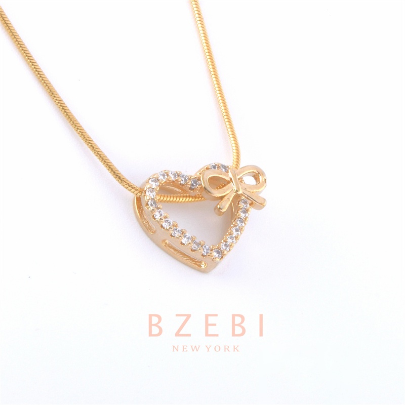 bzebi-ทองคำ-18k-สร้อยคอจี้อุปกรณ์เสริมสำหรับผู้หญิง-สร้อยคอโซ่-สร้อยคอ-สร้อย-สร้อยคอแฟชั่น-สร้อยทอง-สร้อยคอทองคำแท้-สร้อยคอทอง-สร้อยคอผู้หญิง-สร้อยคอแฟชั่นผู้หญิง-สร้อยคอน่ารักๆ-สร้อยคอน่ารัก-สร้อยคอจ