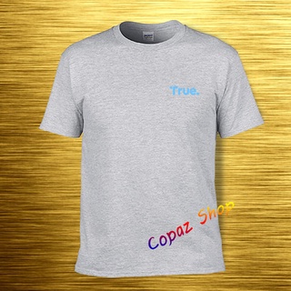 เสื้อยืดผ้าฝ้ายพิมพ์ลายคลาสสิก Copaz Shop - เสื้อยืด พิมพ์ลายข้อความ TRUE BLUE Premium สําหรับผู้ชาย และผู้หญิง