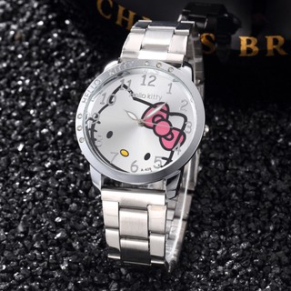ภาพขนาดย่อของภาพหน้าปกสินค้านาฬิกาข้อมือควอตซ์ สายสแตนเลส ลายการ์ตูน Hello Kitty น่ารัก สําหรับผู้หญิง จากร้าน timarco.th บน Shopee ภาพที่ 1