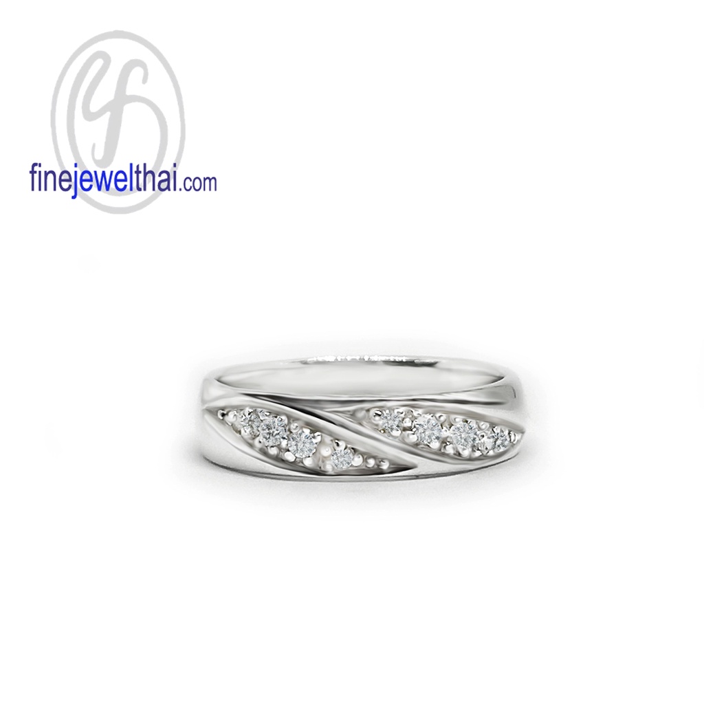 finejewelthai-แหวนคู่-แหวนเพชร-เพชรแท้-แหวนหมั้น-แหวนแต่งงาน-diamond-silver-couple-ring-rc3091di