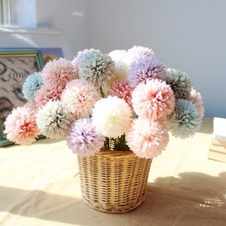 Home Decor Artificial Dandelion Flower Silk Hyacinth Flowers for Wedding Party Office Decorations