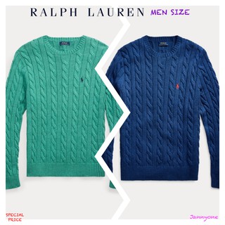 RALPH LAUREN CABLE-KNIT COTTON SWEATER ( MEN SIZE )