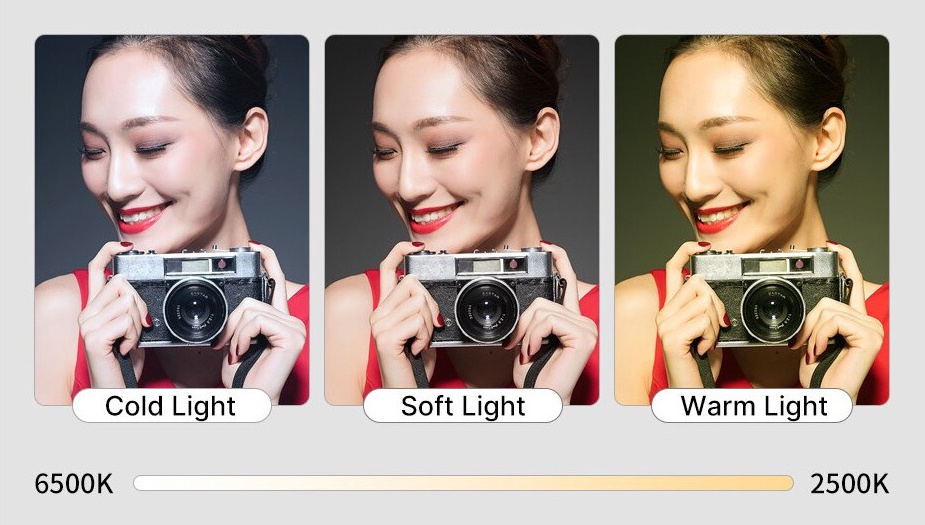 ภาพประกอบคำอธิบาย Ulanzi VL69 Bi-Color Mini ไฟติดหัวกล้อง เปลี่ยนแสงได้ 6 สี ไฟพกพา ไฟถ่ายภาพ ไฟถ่าย Video