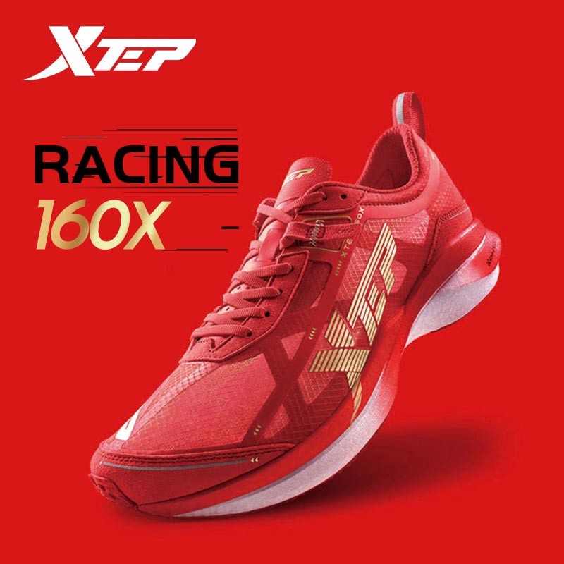ราคาและรีวิวXtep Racing 160X 1.0 รองเท้าวิ่งมาราธอนผู้ชาย แบบผ้าใบคาร์บอนไฟเบอร์ สไตล์มืออาชีพ สำหรับผู้ชาย 185g