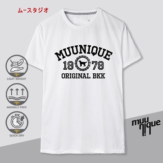 เสื้อยืดผ้าฝ้ายพิมพ์ลายขายดี MUUNIQUE Graphic P. T-shirt เสื้อยืด รุ่น GPT-193