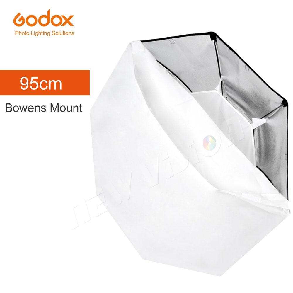 Godox ซอฟต์บ็อกซ์แปดเหลี่ยม 95 ซม. 37 นิ้ว พร้อมตัวยึด Bowen สำหรับไฟแฟลชสตูดิโอ DE300 DE400 SK300 SK400 DP600 QT600