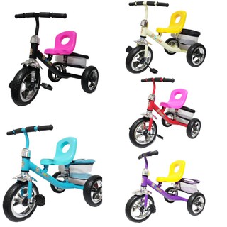 รถจักรยานสามล้อ จักรยานสามล้อ ปั่น สำหรับเด็ก มีโช๊คขับนุ่มนวล และตระกร้าด้านหลังขนาดใหญ่
