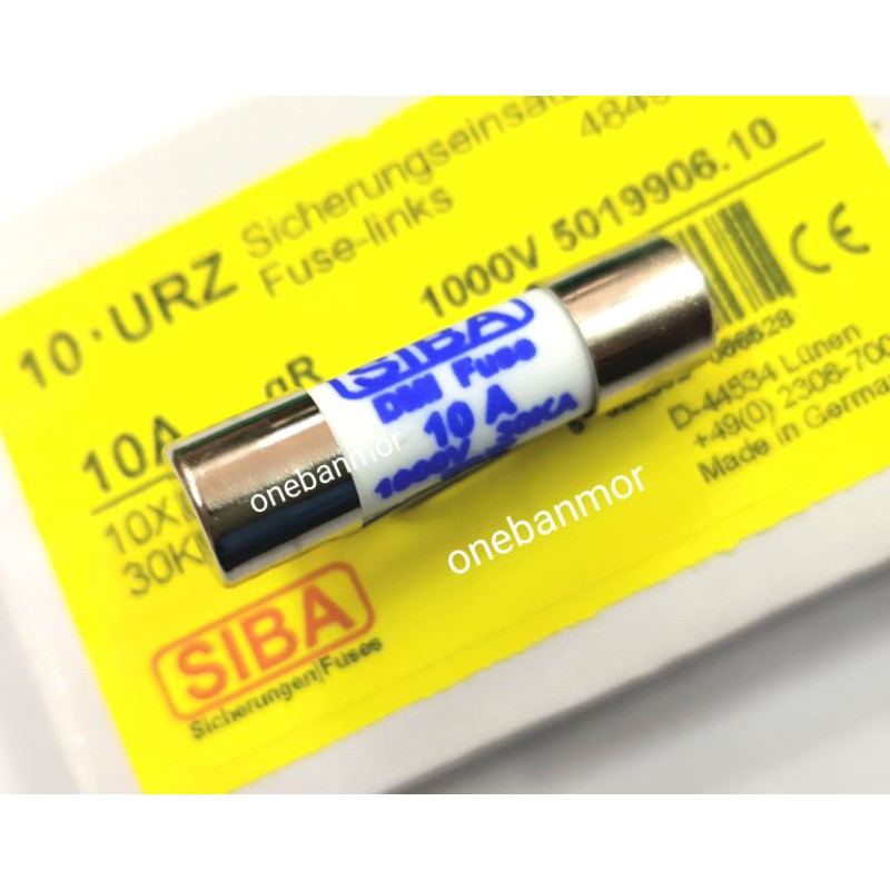 ฟิวส์เซรามิค SIBA FUSE 1000V ค่า 10A ,16A เเละ440A ขนาด 10x38mm มัลติ ...