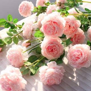ภาพหน้าปกสินค้าดอกพีโอนี่ปลอม สีชมพู สีขาว สำหรับประดับงานแต่งงาน บ้าน 3 ดอก ที่เกี่ยวข้อง