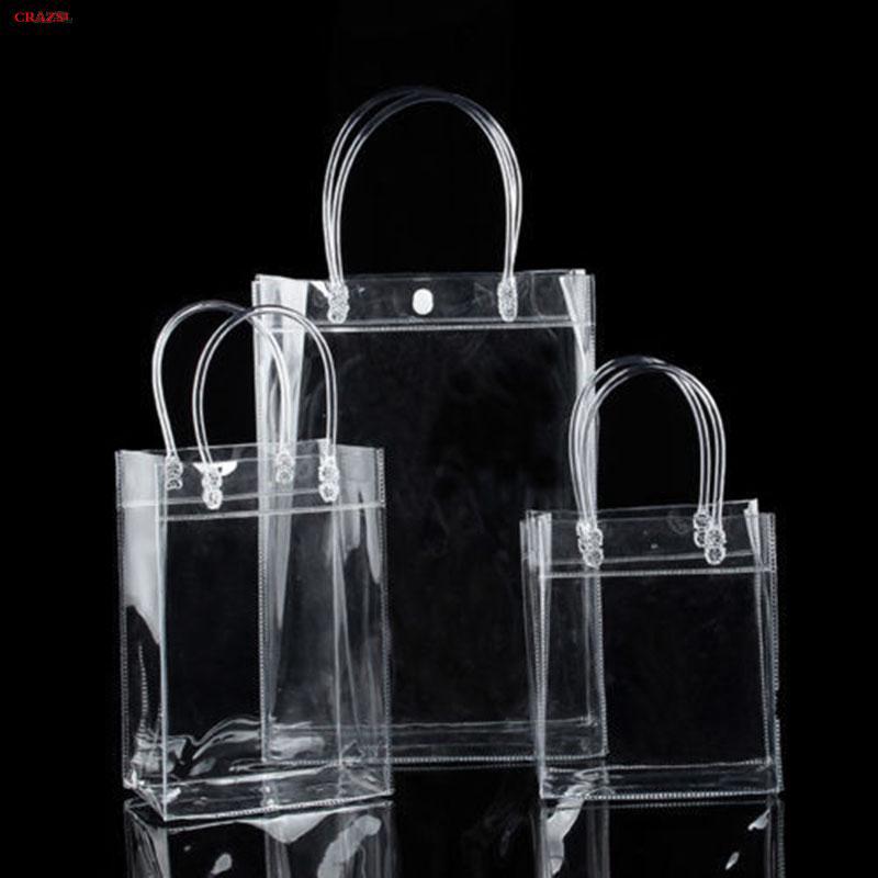 กระเป๋าถือ PVC Tote 1 ชิ้น transparant