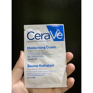 แพค 2 ซอง ขนาดทดลอง cerave moisturising cream