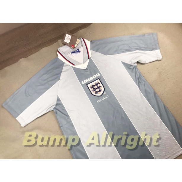 retro-เสื้อฟุตบอลย้อนยุค-vintage-ทีมชาติ-อังกฤษเยือน-england-national-away-1996-9-shearler-เสื้อเปล่า