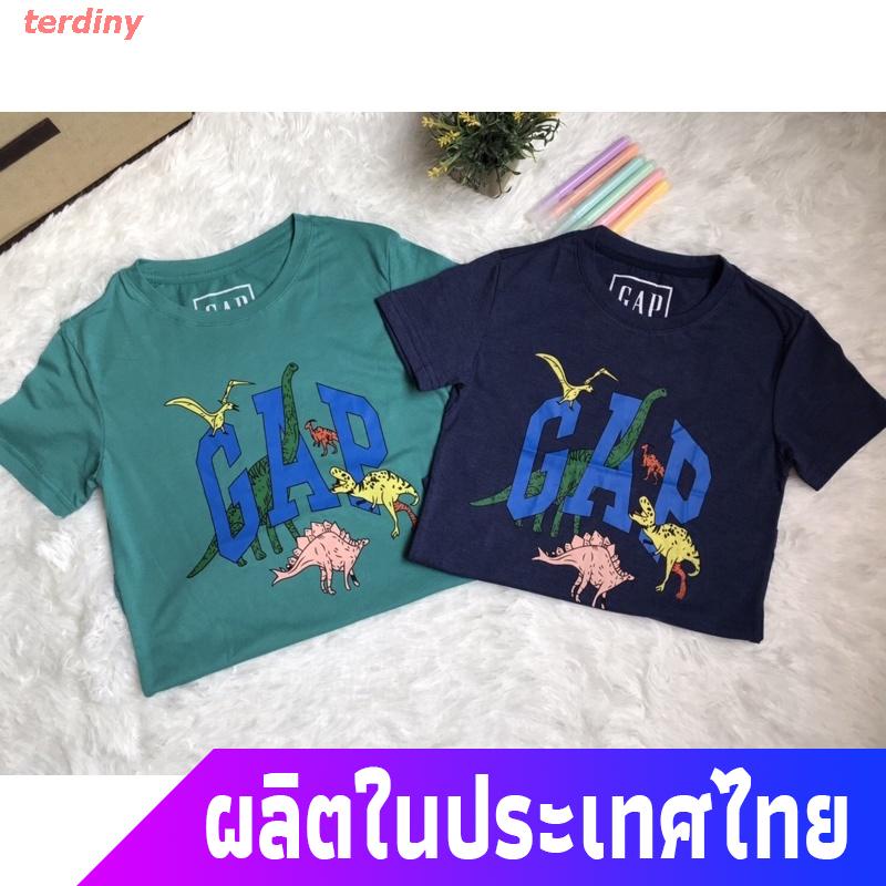 terdiny-เสื้อยืดกีฬา-gap-kids-t-shirt-cotton100-แขนสั้น-sports-t-shirt