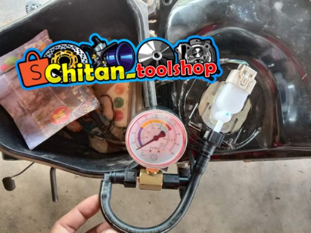 ภาพหน้าปกสินค้าวัดปั้มติกหัวฉีด (ขาทองเหลือง) ฮอนด้าและยามาฮ่าบางรุ่น  กล่องใส จากร้าน chitan8866 บน Shopee