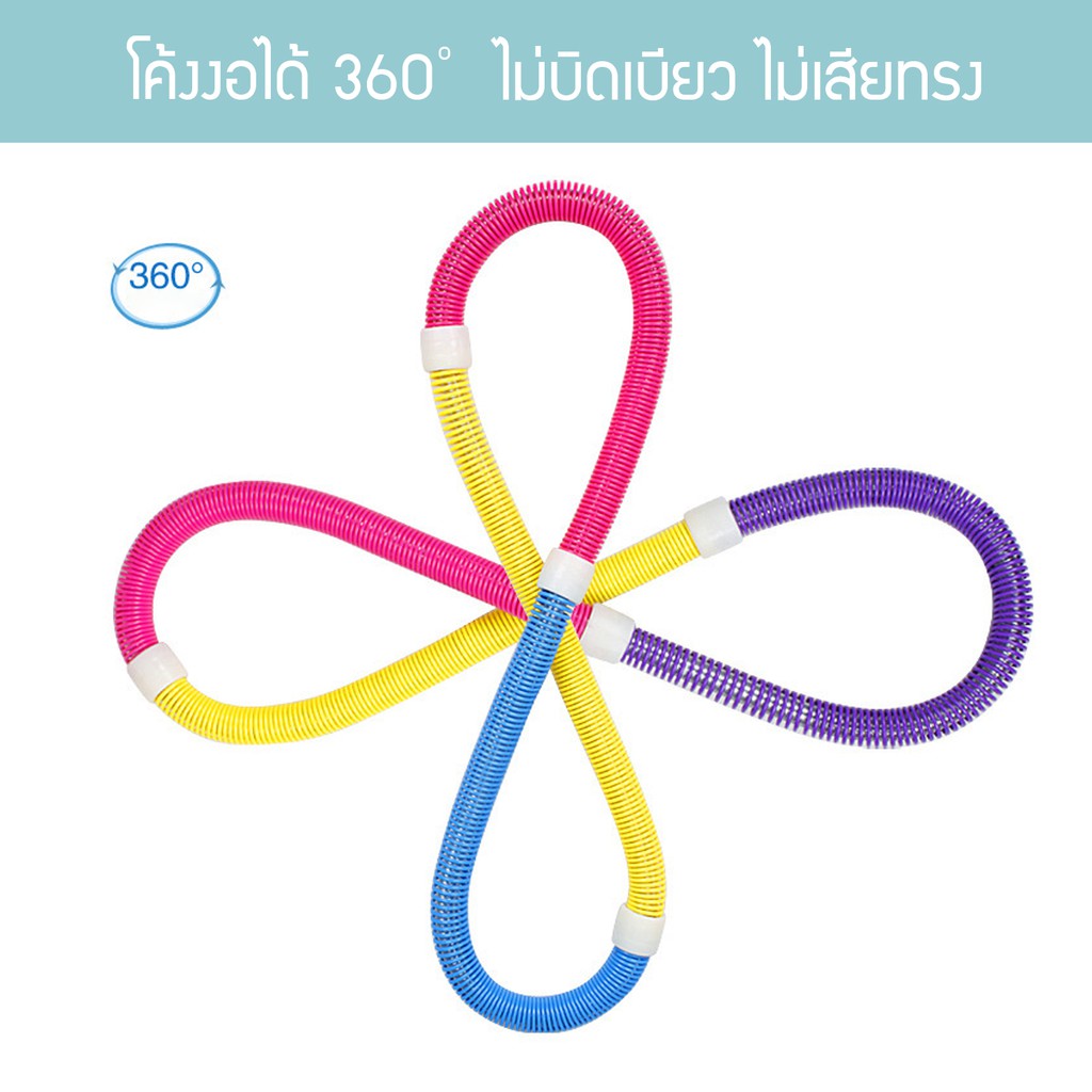 ฮูล่าฮูป-แบบสปริง-สายหยืดหยุ่น-hula-hoop-spring-ฮูล่าฮูปสำหรับออกกำลังกาย