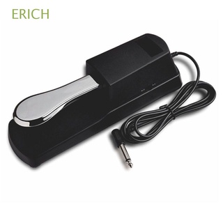 Erich Universal Sustain Pedal Damper แป้นเหยียบเท้าสวิทช์คีย์บอร์ดทนทานสําหรับแป้นพิมพ์เครื่องดนตรีสวิทช์ / หลากสี