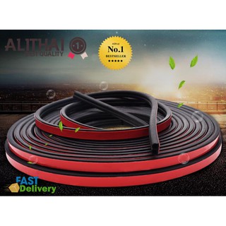 Alithai B-SHAPE ยางกันลม Keeping Fun Car Truck Motor Door Rubber Seal Strip Decorate Weatherstrip for Car Window Doo