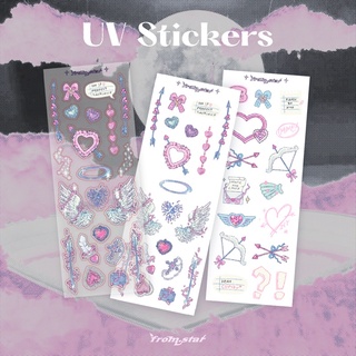 [from.star] สติกเกอร์ UV ลาย Peace AND LOVE | Polco seticker | สติกเกอร์ Deco