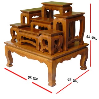 ภาพหน้าปกสินค้าโต๊ะหมู่บูชา หมู่ 7 ขนาดความกว้างแต่ละโต๊ะ 5 นิ้ว (โต๊ะหมู่บูชา 7 หน้า 5) ผลิตจาก ไม้สัก ที่เกี่ยวข้อง