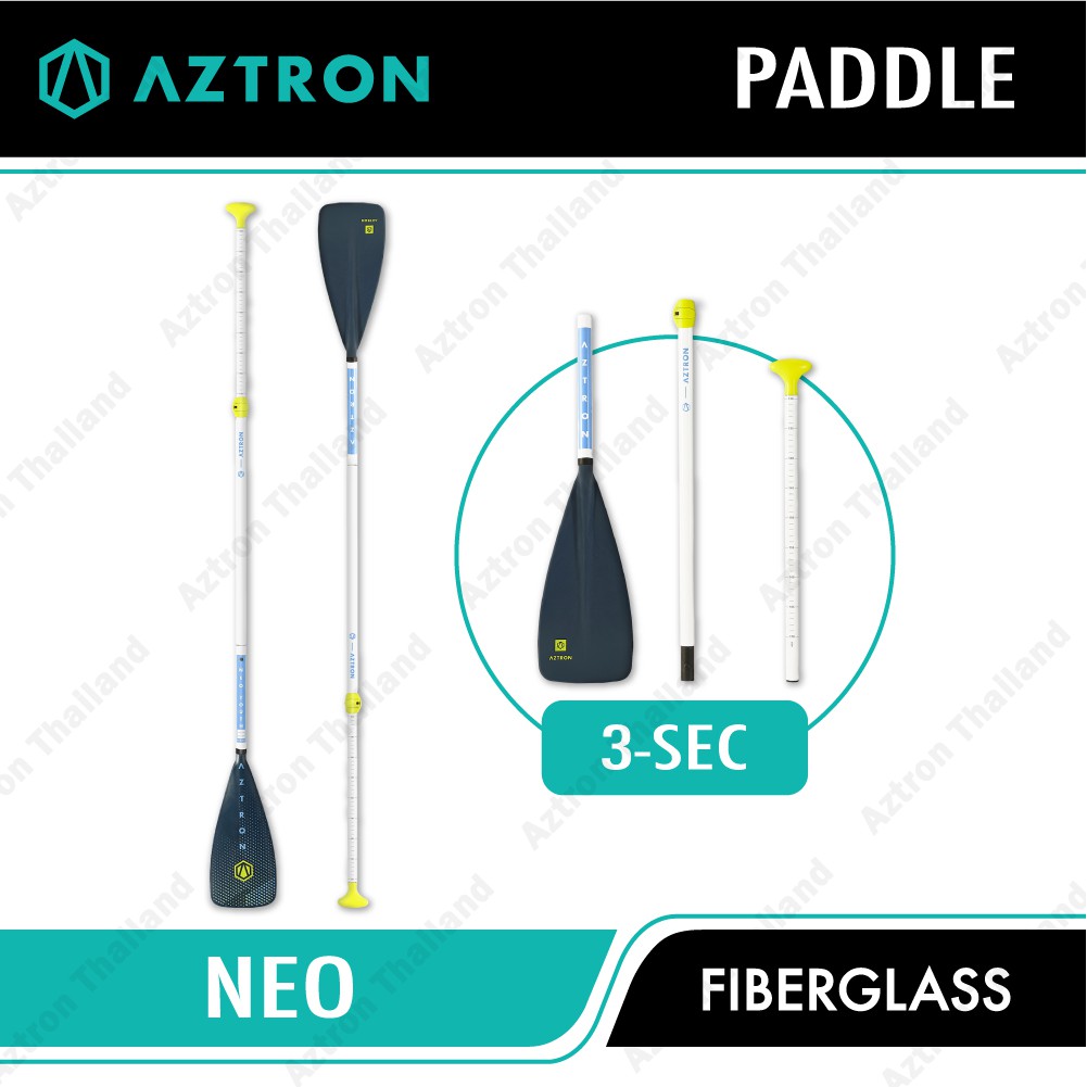 aztron-neo-youth-3-sec-aluminium-paddle-ไม้พาย-ไม้พายสำหรับเด็ก-ไม้พายอลูมิเนียม-อุปกรณ์สำหรับกีฬาทางน้ำ