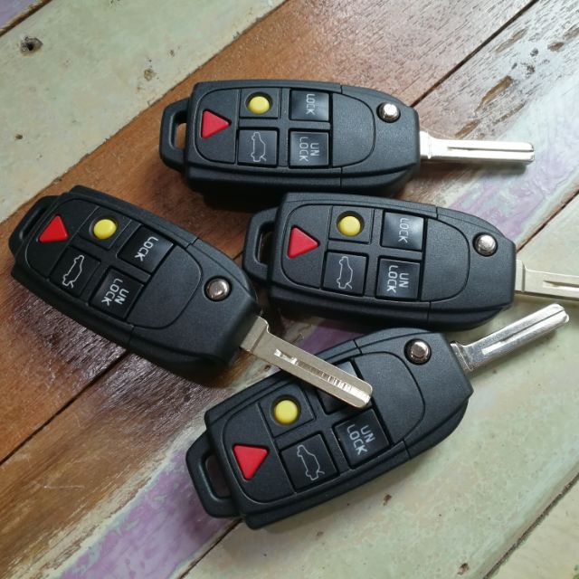 กรอบกุญแจ-พร้อมดอกกุญแจสำหรับรถ-volvo-key-fob-v70-s60-xc90-ปี-2000-2008