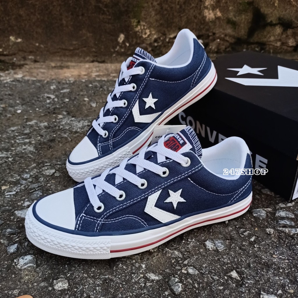 รองเท้าคอนเวิร์ส-ดาวบั้ง-converse-รุ่น-star-player-ox-navy-รหัส-14-4150cna