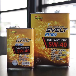 ภาพหน้าปกสินค้า[ขายดี] *ญี่ปุ่นแท้ๆ Sunoco Svelt Euro 5w40 น้ำมันเครื่องสังเคราะห์แท้ ซึ่งคุณอาจชอบราคาและรีวิวของสินค้านี้