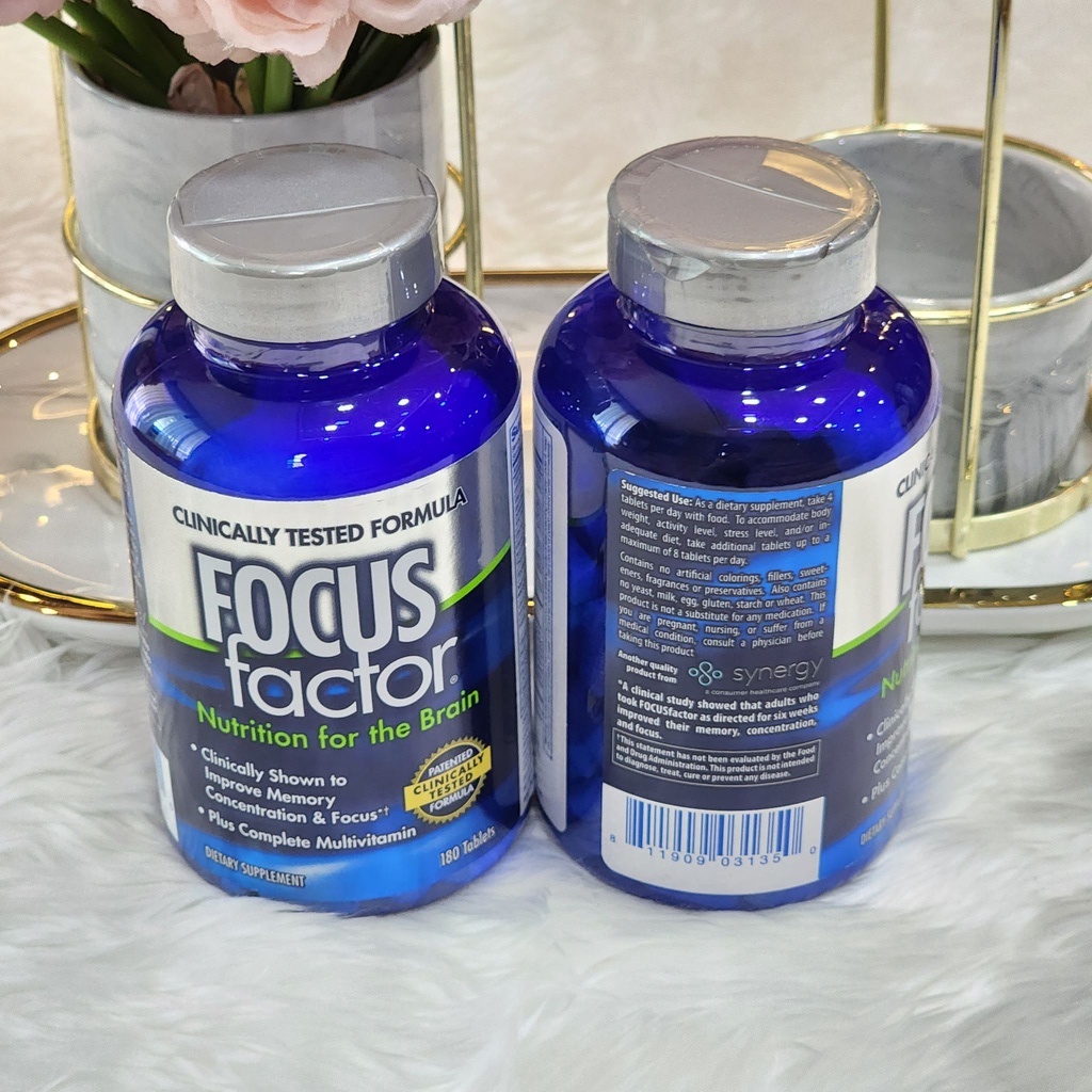 ภาพสินค้าวิตามินบำรุงสมอง Focus Factor Nutrition for the Brain 180 Tablets วิตามินบำรุงสมองสำหรับคนทำงานหนัก จาก USA จากร้าน perfumesis บน Shopee ภาพที่ 5