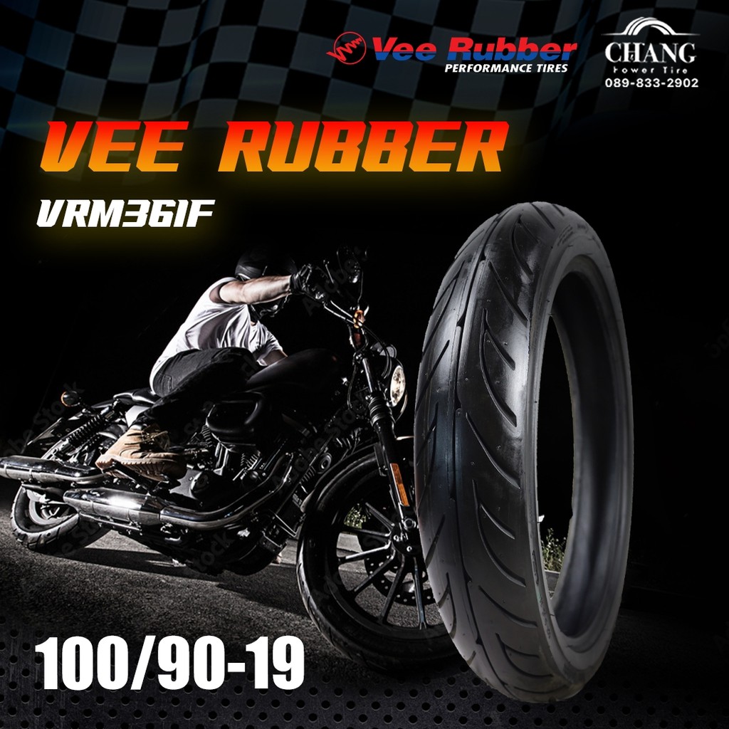 100-90-19-ยี่ห้อ-vee-rubber-รุ่น-vrm-361สำหรับรถ-ชอปเปอร์-รถฮอนด้าสตีท-รถฮาเล่-รถคลาสสิค