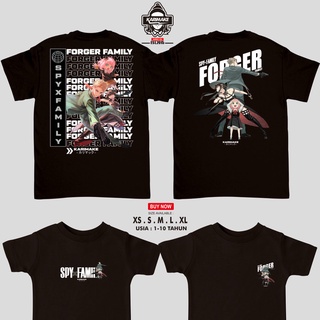 เสื้อยืด พิมพ์ลายอนิเมะ Karimake SPY X FAMILY FORGER FAMILY สําหรับเด็ก