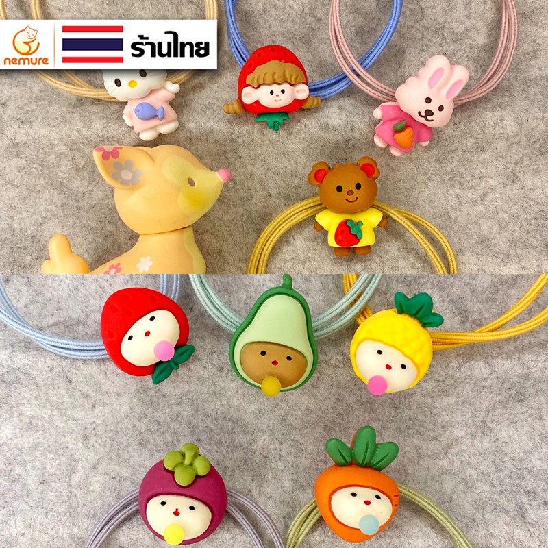 ภาพหน้าปกสินค้า(A-136) ยางรัดผมหมวกผลไม้กับน้องสัตว์น่ารัก จากร้าน best_toy บน Shopee