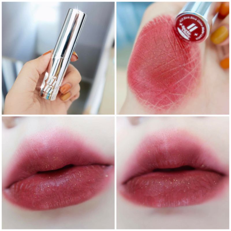 ลิป-4u2-blink-blink-สีแดงม่วงแบบมะเหมี่ยว-สวยมาก-สีนี้ทาแล้วไม่ทำให้ฟันเหลืองด้วยนะ-ดูแซ่บเก๋มีอะไร-สวยมากๆ