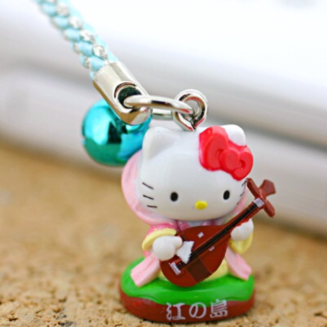 แท้-100-จากญี่ปุ่น-พวงกุญแจ-สายเชือก-ซานริโอ้-เฮลโล-คิตตี้-sanrio-hello-kitty-gotouchi-japan-area-benzaiten-enoshima