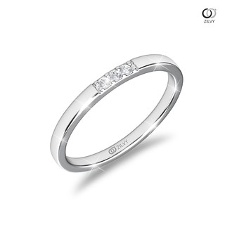Zilvy Minimal Ring Luksorn - แหวนหญิงเพชรน้ำร้อย 0.03 กะรัต (GR796)